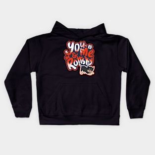 You, Me And The Rottsky - My Playful Mix Breed Rottsky Dog Kids Hoodie